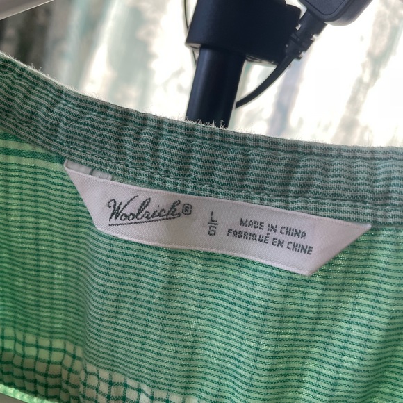Woolrich spring green plaid sleeveless button down - Picture 7 of 9